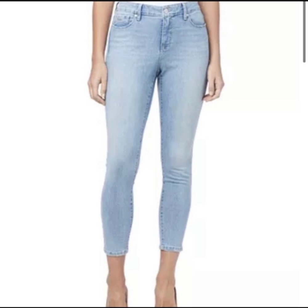 Nine West Gramercy Skinny Ankle Pinstripe Jean